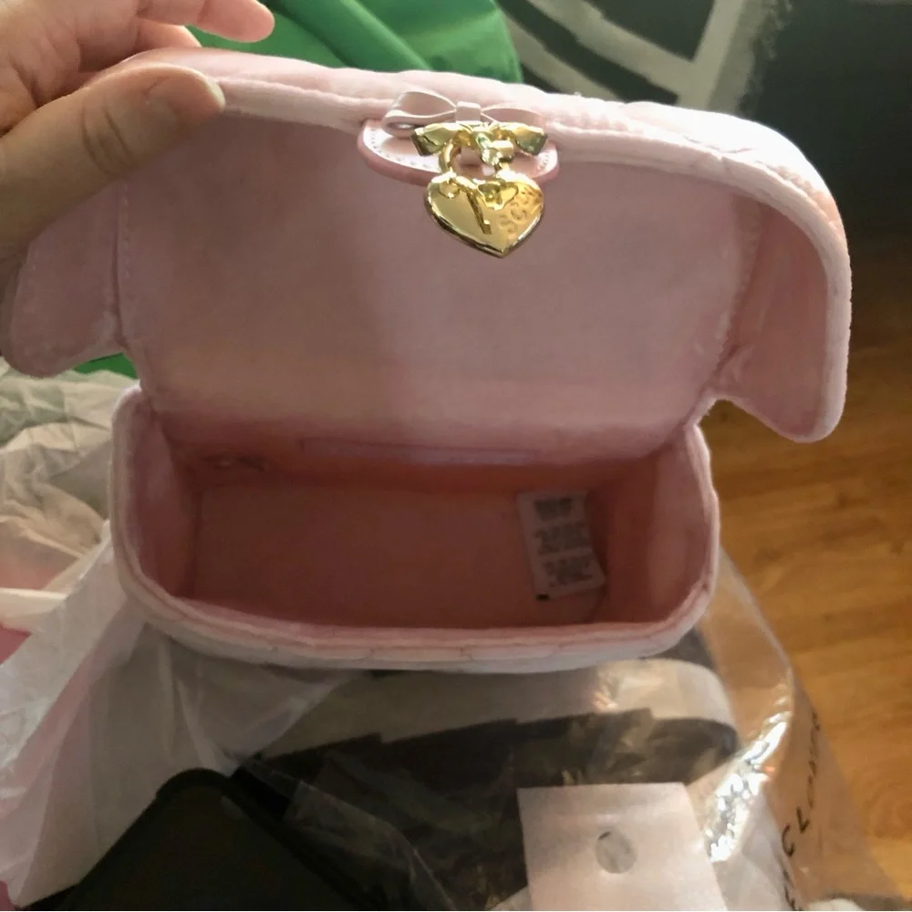 NWT Stoney Clover Lane Mini Vanity Case Cupcake Pink Pearls Barbie Princess Gold